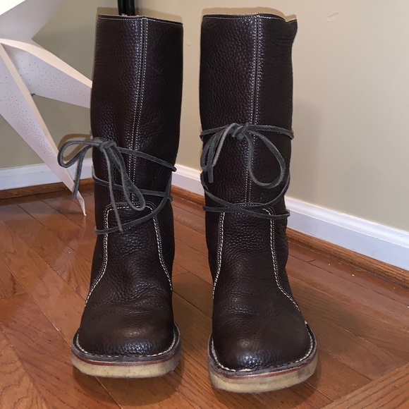 Sz 41 Silkeborg Wool lined Leather outer Duckfeet boots - Picture 8 of 8